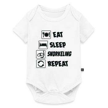 Diving - Shirt Eat Sleep Repeat Gift - Baby Premium short-sleeve bodysuit - white - Front