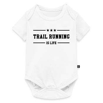 Course à Pied / Running / Jogging / Coureur - Body à manches courtes Premium Bébé - blanc - Devant