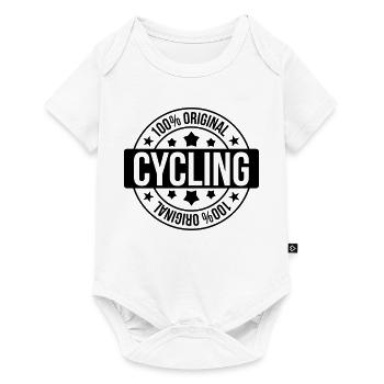 Cyclisme / Cycliste / Vélo / VTT / BMX - Body à manches courtes Premium Bébé - blanc - Devant