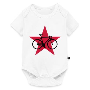 Cyclisme / Cycliste / Vélo / VTT / BMX - Body à manches courtes Premium Bébé - blanc - Devant