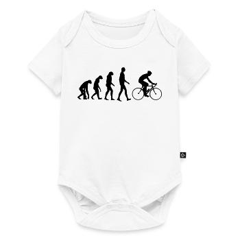 Cyclisme / Cycliste / Vélo / VTT / BMX - Body à manches courtes Premium Bébé - blanc - Devant