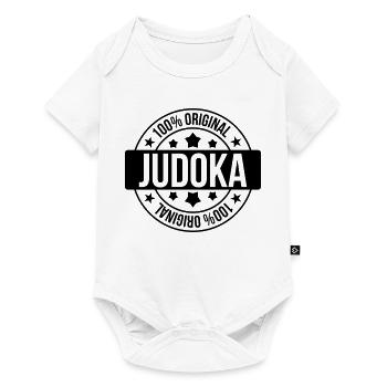 Judo / Judoka / Sport / Fight / Fighter / Strong - Body à manches courtes Premium Bébé - blanc - Devant