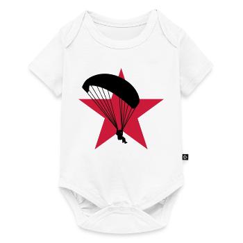 Paragliding / Paraglider / Parapente / Gleitschirm - Baby Premium short-sleeve bodysuit - white - Front
