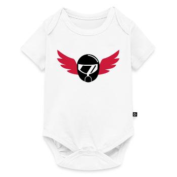 Go-Kart / Karting / Kart / Fahrer - Baby Premium Kurzarmbody - Weiß - Vorne
