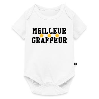 Graffiti / Tag / Writer / Street Art - Baby Premium Kurzarmbody - Weiß - Vorne