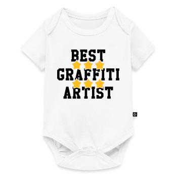 Graffiti / Tag / Writer / Street Art - Baby Premium Kurzarmbody - Weiß - Vorne