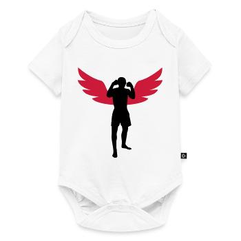 Kickboxing / Kick-Boxeur / Kick Boxing - Body à manches courtes Premium Bébé - blanc - Devant