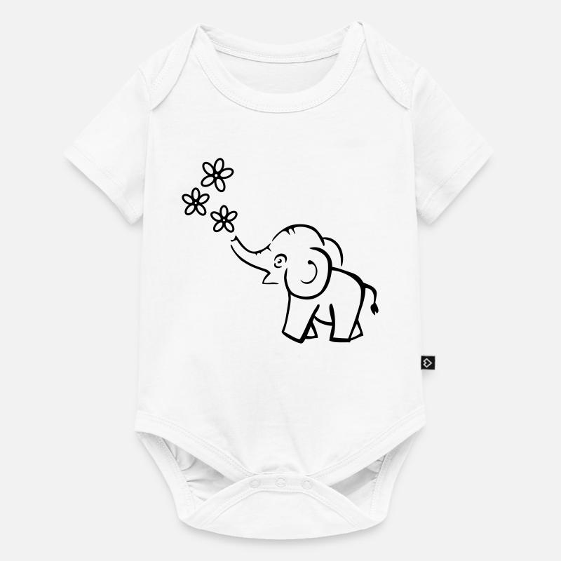 elephant - Body à manches courtes Premium Bébé - blanc