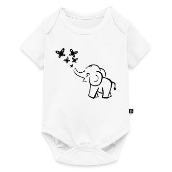elephant - Baby Premium short-sleeve bodysuit - white - Front