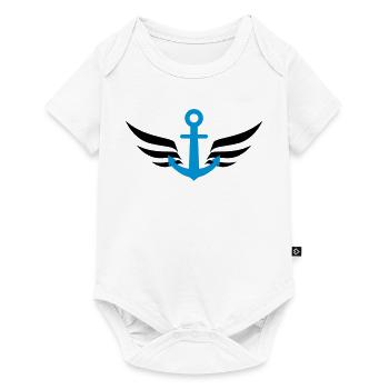 Marin / Marine / Bâteau / Ancre / Mer - Body à manches courtes Premium Bébé - blanc - Devant