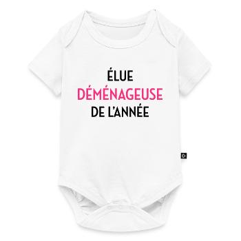 Déménageur / Déménagement / Déménager / Camion - Body à manches courtes Premium Bébé - blanc - Devant