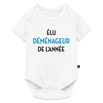 Déménageur / Déménagement / Déménager / Camion - Body à manches courtes Premium Bébé - blanc - Devant
