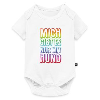 Hunde – Shirt Lieblingstier Vierbeiner Geschenk - Baby Premium Kurzarmbody - Weiß - Vorne