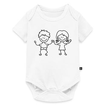 girl boy - Baby Premium short-sleeve bodysuit - white - Front