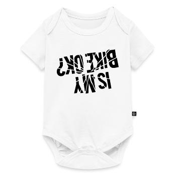 Is my bike ok - upside down? - Baby Premium Kurzarmbody - Weiß - Vorne