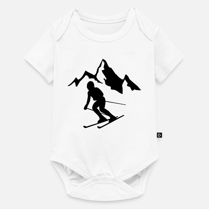 ski - Body à manches courtes Premium Bébé - blanc
