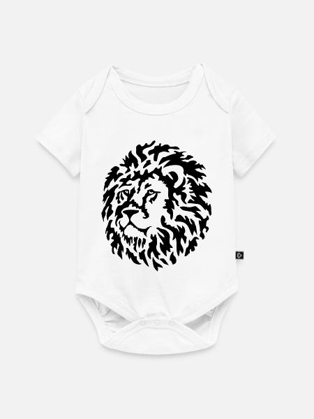 löwe raubkatze - Baby Premium Kurzarmbody - Weiß