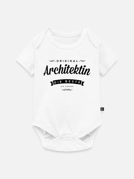 Architektin - Baby Premium Kurzarmbody - Weiß