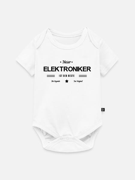 Bester Elektroniker - Baby Premium Kurzarmbody - Weiß