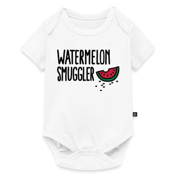 Watermelon smuggler - Body à manches courtes Premium Bébé - blanc - Devant