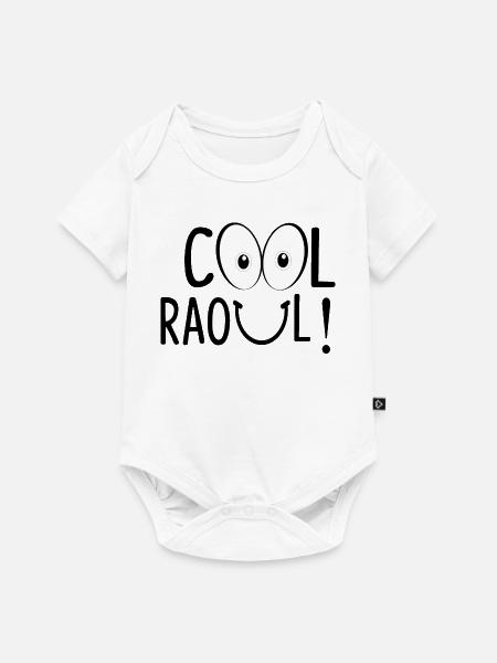 COOLER RAOUL! - Baby Premium Kurzarmbody - Weiß