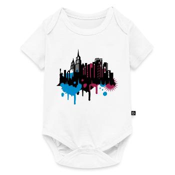 City stencil art New York City Graffiti - Baby Premium short-sleeve bodysuit - white - Front