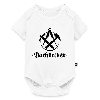 Dachdecker, Zunftlogo mit alter Schrift - Baby Premium Kurzarmbody - Weiß - Vorne