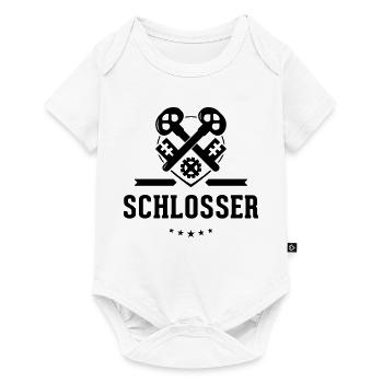 Schlosser Zunftzeichen mit Schriftzug - Baby Premium Kurzarmbody - Weiß - Vorne