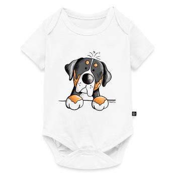 Funny Greater Swiss Mountain Dog - Baby Premium short-sleeve bodysuit - white - Front