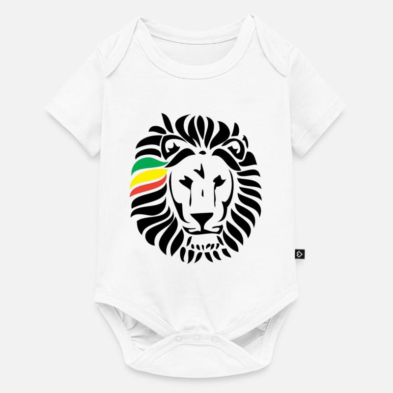 Lion Lion - Body à manches courtes Premium Bébé - blanc