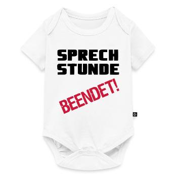 Sprechstunde beendet Medizin Spruch Geschenk - Baby Premium Kurzarmbody - Weiß - Vorne