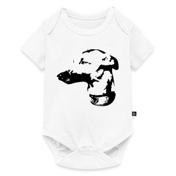Whippet head - Baby Premium short-sleeve bodysuit - white - Front