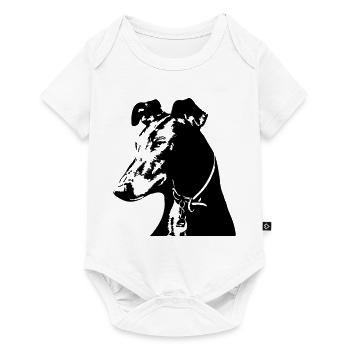 Galgo head - Baby Premium short-sleeve bodysuit - white - Front