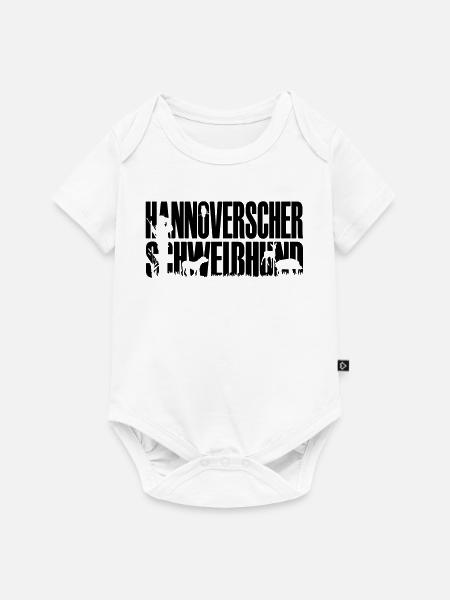 Jagdhund Hannoverscher Schweißhund - Baby Premium Kurzarmbody - Weiß