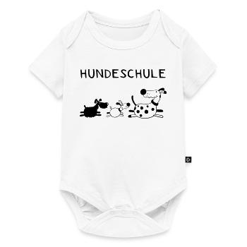 Lustige Hundeschule - Hund - Hunde - Comic - Baby Premium Kurzarmbody - Weiß - Vorne