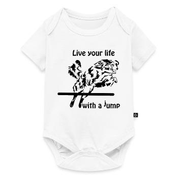 Agility Australian Shepherd Aussie - Baby Premium short-sleeve bodysuit - white - Front