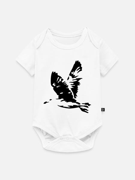 fliegende moewe urlaub - Baby Premium Kurzarmbody - Weiß