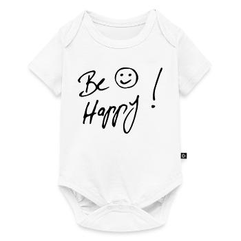 be happy - Baby Premium short-sleeve bodysuit - white - Front