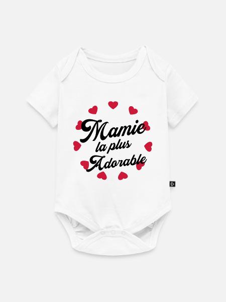Großmütter / Oma / Mami / Großmutter / Mamy - Baby Premium Kurzarmbody - Weiß