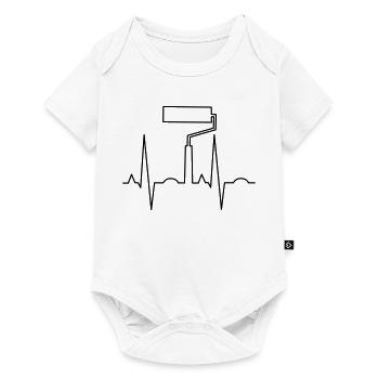 ekg peintre - Body à manches courtes Premium Bébé - blanc - Devant