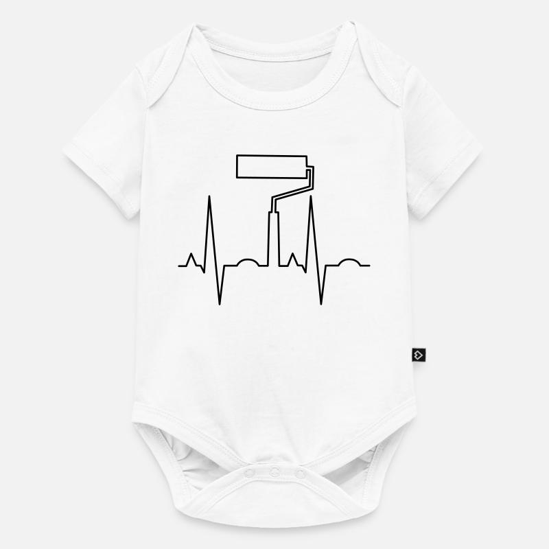 ekg peintre - Body à manches courtes Premium Bébé - blanc