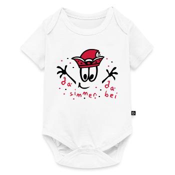 Fasching mit Konfetti, Karneval - Baby Premium Kurzarmbody - Weiß - Vorne