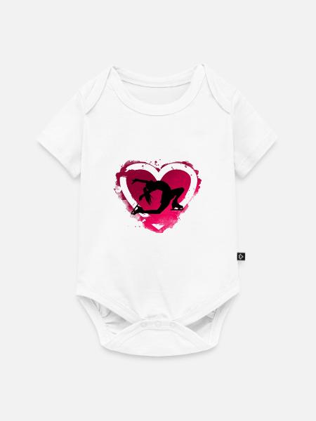 Eiskunstlauf - Baby Premium Kurzarmbody - Weiß