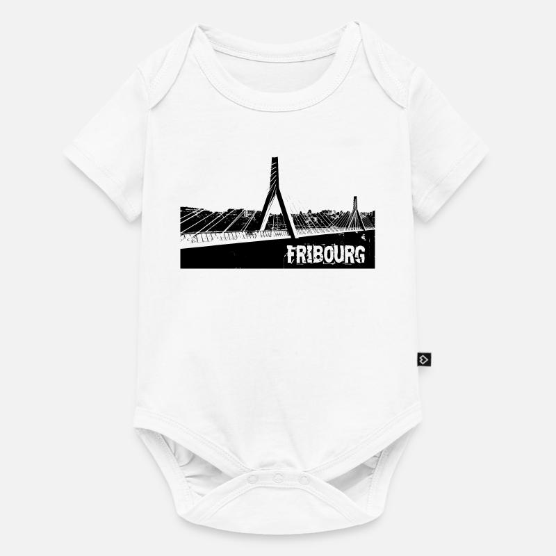 fribourg freiburg fr suisse - Body à manches courtes Premium Bébé - blanc