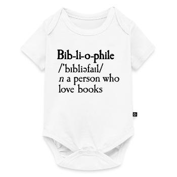 Bibliophile dictionary definition - Baby Premium short-sleeve bodysuit - white - Front
