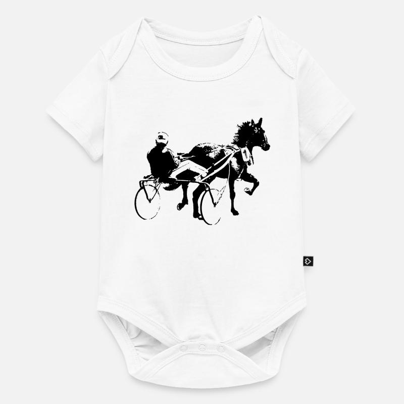 trotteur - Body à manches courtes Premium Bébé - blanc