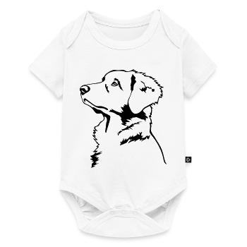 Nova Scotia Duck Tolling Reriever head - Baby Premium short-sleeve bodysuit - white - Front