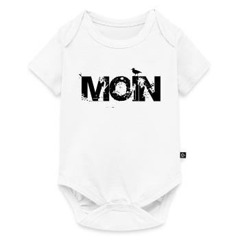 MOIN mit Möwe - Baby Premium Kurzarmbody - Weiß - Vorne