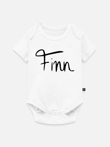 Finn - Baby Premium Kurzarmbody - Weiß