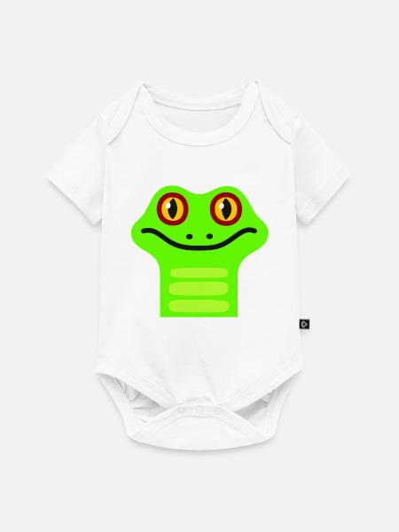 Süsser Frosch - Baby Premium Kurzarmbody - Weiß